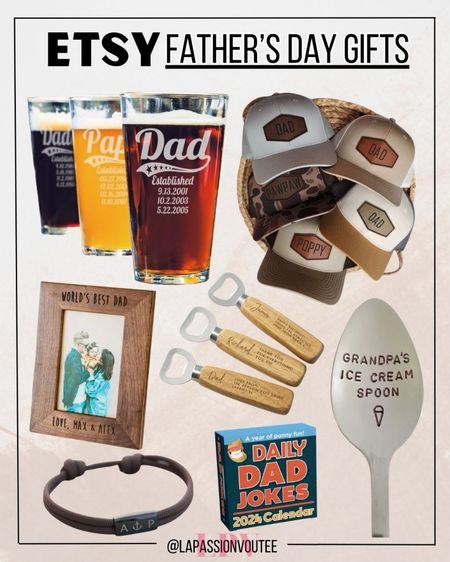 Celebrate Dad in style with amazing gifts from Etsy's Father's Day collection. Enjoy up to 30% off on a wide range of thoughtful presents that he'll cherish forever. From personalized keepsakes to one-of-a-kind creations, find the perfect way to make his day memorable.

#LTKMens #LTKGiftGuide #LTKSaleAlert