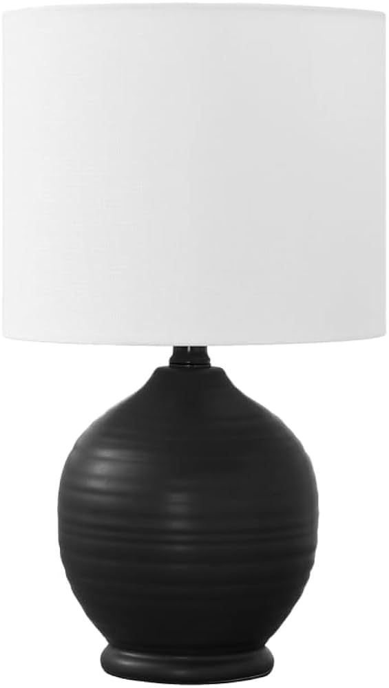Monarch Specialties I 9739 LightingTable Lamp, Black Ceramic, Ivory/Cream Shade, Transitional | Amazon (CA)