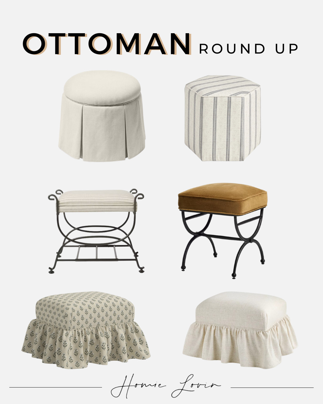 Ottoman Round Up!

furniture, home decor, interior design #Wayfair #Target 

 #LTKHome #LTKSaleAlert