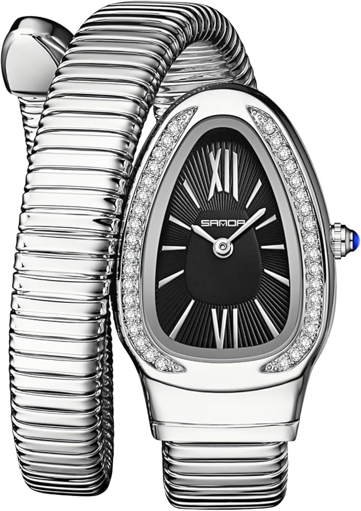 Gosasa Snake Bracelet Watch for Women, Elegant Bangle Wrist Watch with Flexible Wrap Strap Design... | Amazon (US)
