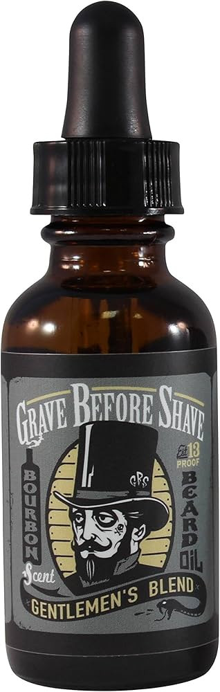 Grave Before Shave™ Gentlemen's Blend Beard Oil (Bourbon/Sandal Wood Scent) | Amazon (US)
