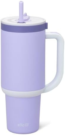 Ello Oasis 40 oz Tumbler with Handle & Retracting Straw | Reusable Insulated Stainless Steel Cup ... | Amazon (US)