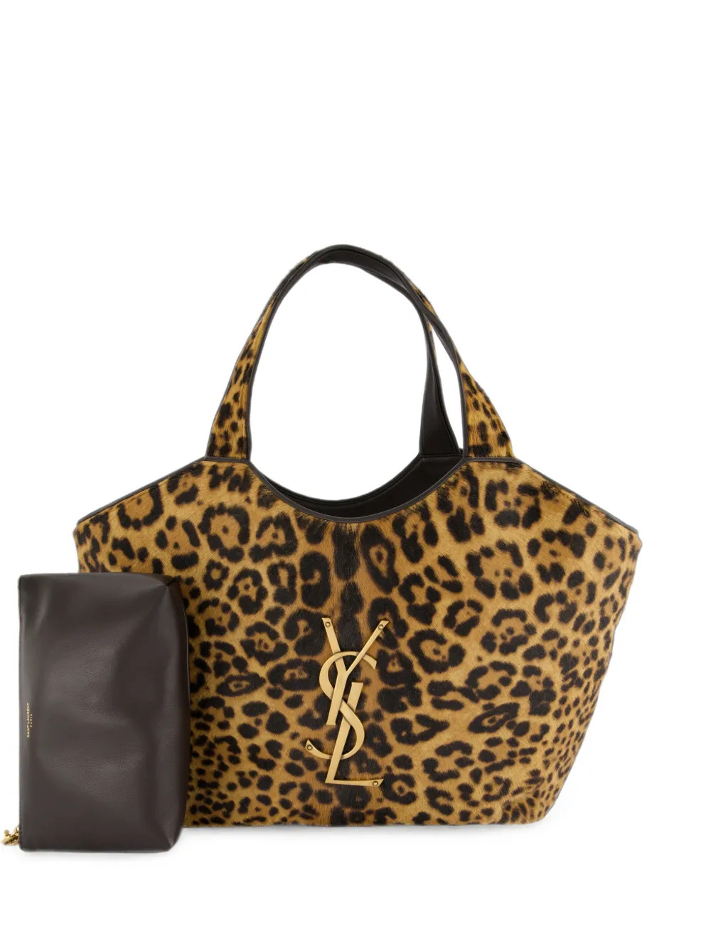 Saint Laurent bolso shopper Icare mediano con estampado de leopardo | OS | Farfetch Global