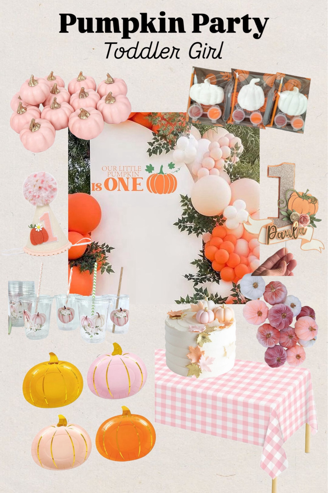 Pumpkin party
Toddler girl party
First birthday
Plaid
Gingham
Pumpkins
Fall
Autumn
Cake topper
Party favors
Balloon arch

#LTKSeasonal #LTKKids #LTKBaby