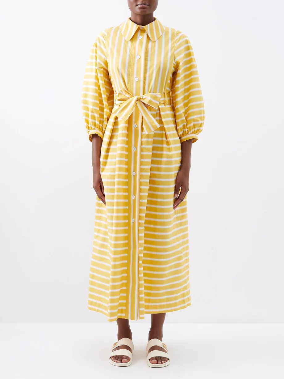 Yvonne striped cotton-twill shirt dress | Thierry Colson | Matches (US)