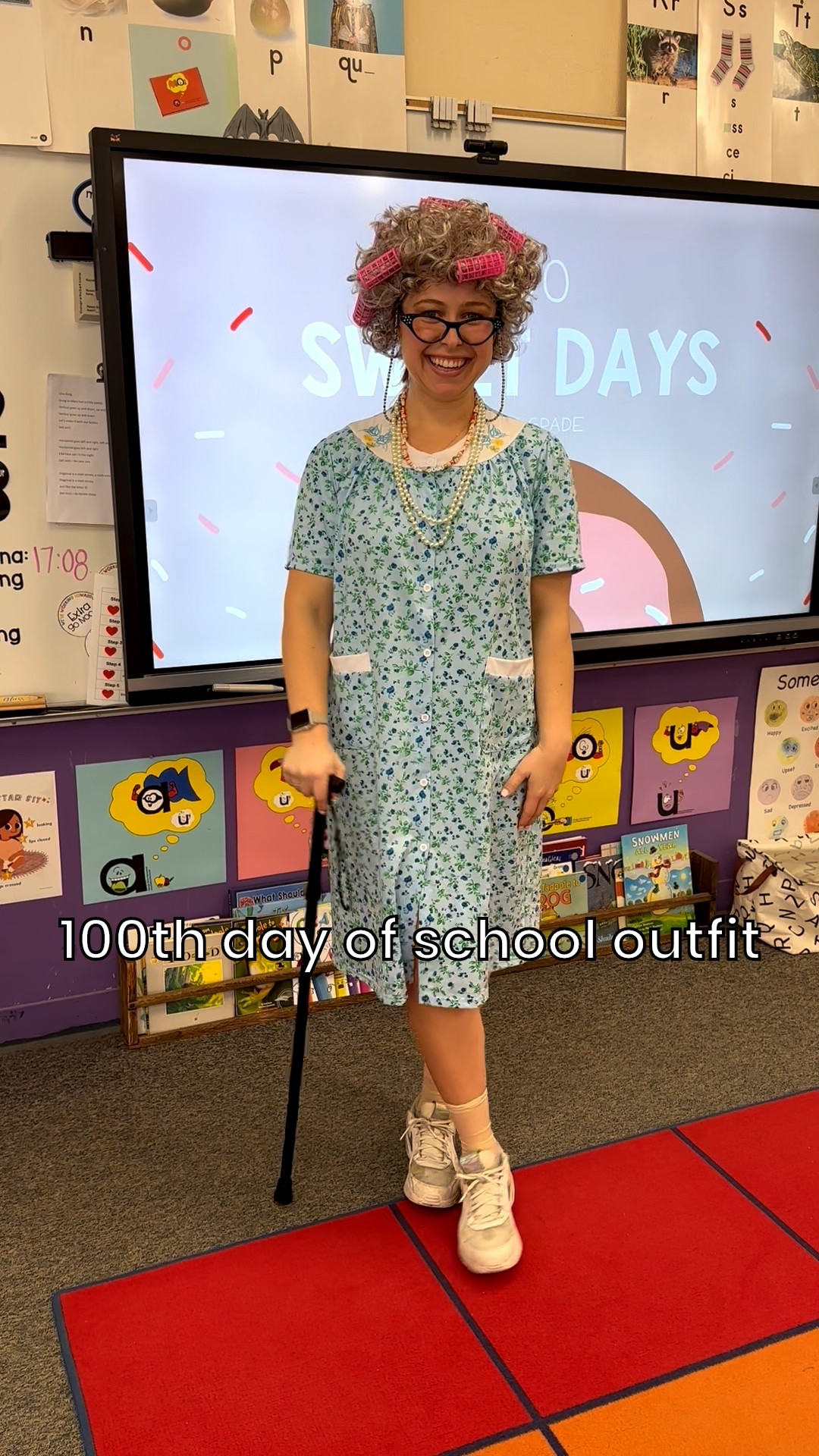 100th day of school outfit for teachers 👵🏼 it’s so much fun dressing like old people for the 100th day of school 

#LTKootd #LTKgrwm #LTKdayinmylife