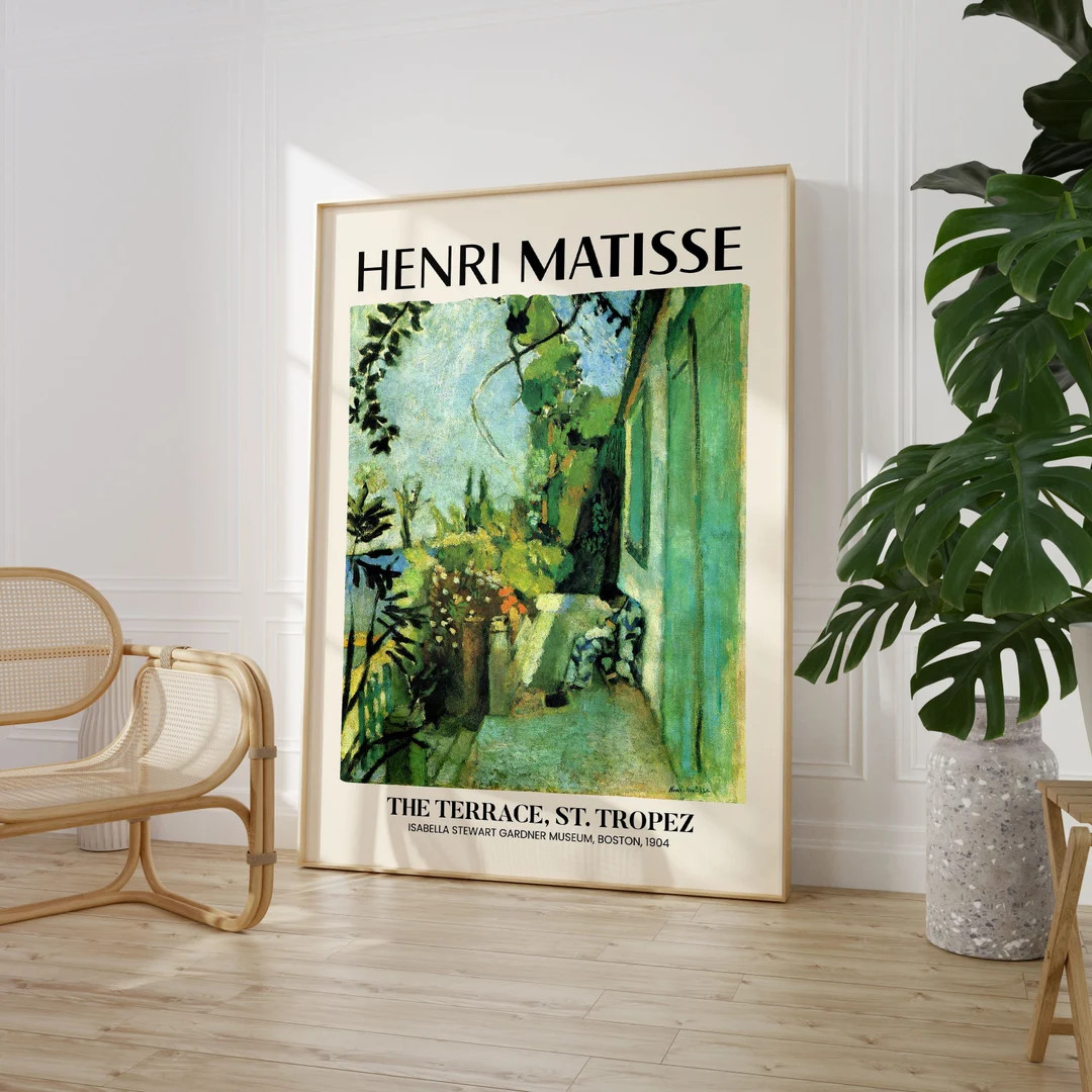 Henry Matisse Exhibition Poster, Famous Gallery Wall Art Print, Painting Art Print Floral Wall Pr... | Etsy (UK)