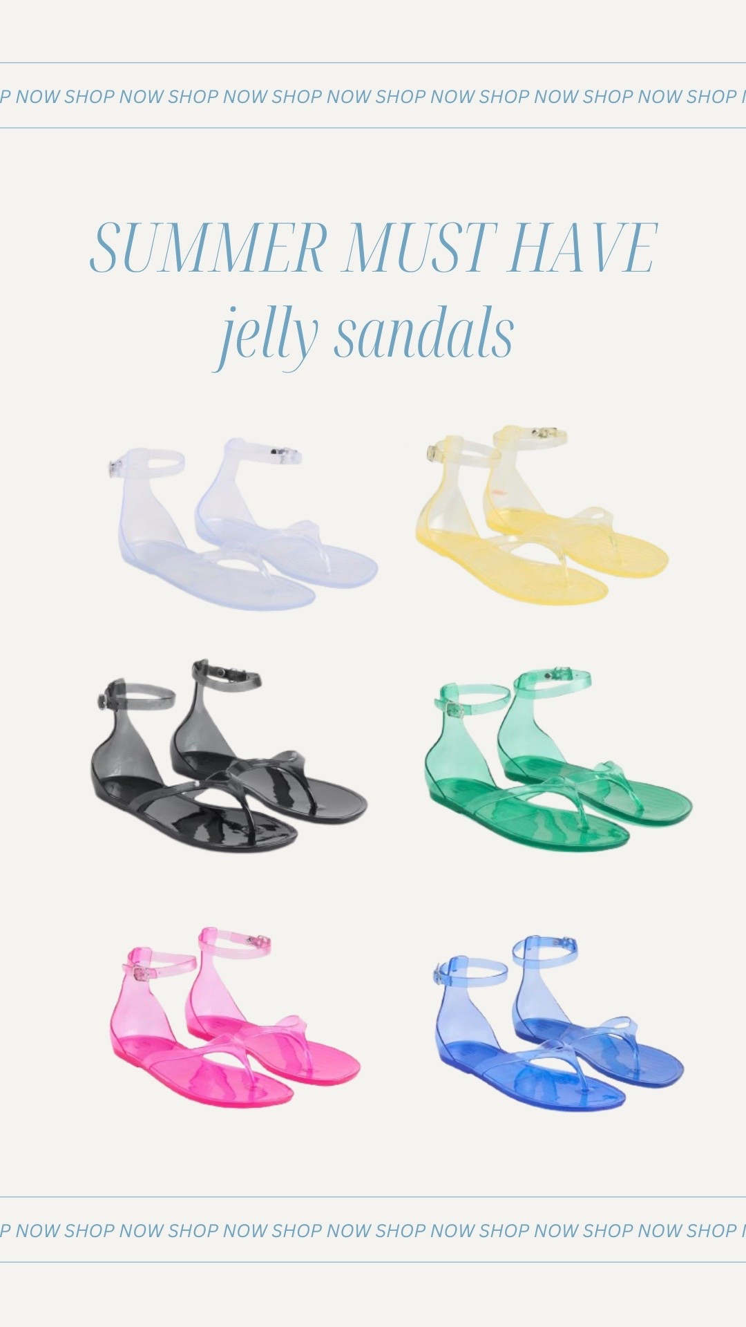 Jelly Sandals🤍☀️

Summer | Sandals | Gap

#LTKSaleAlert #LTKSeasonal #LTKootd