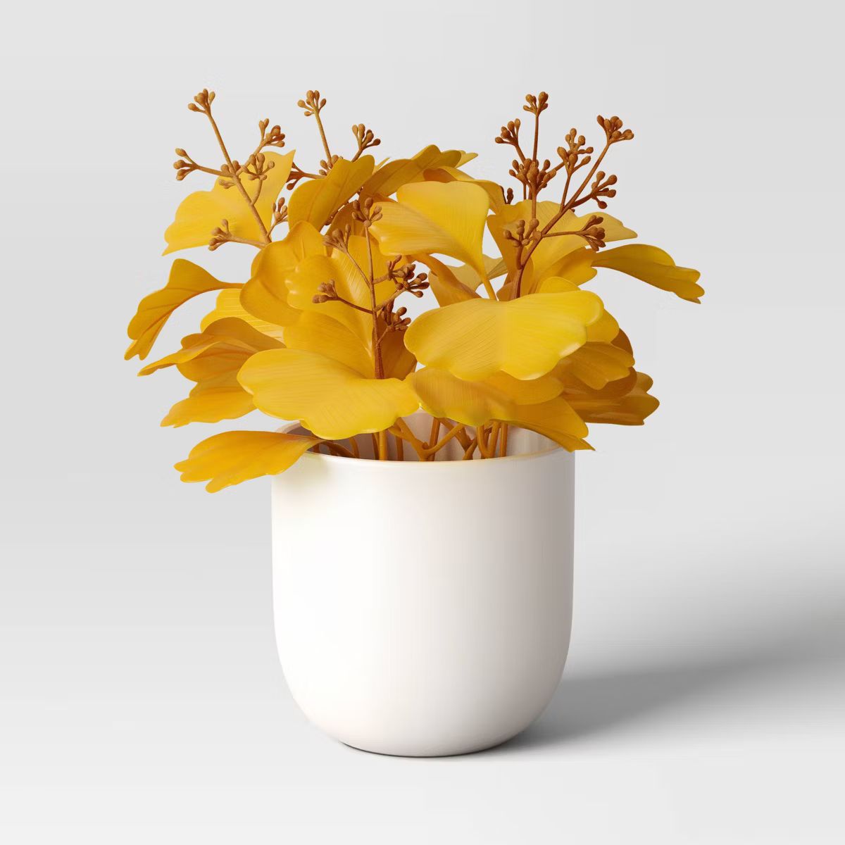 7.5" Ginkgo Mini Artificial Plant Arrangement Gold - Room Essentials™ | Target