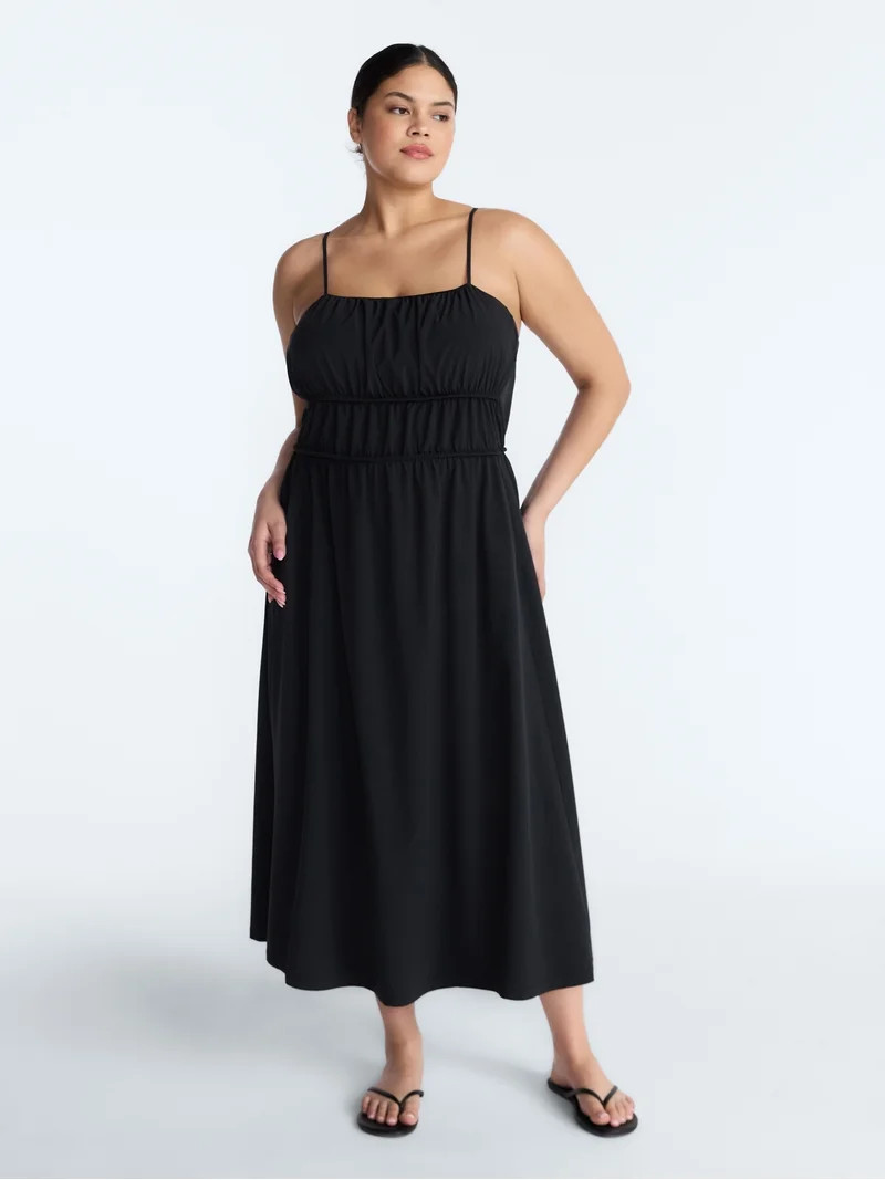 Avia Women's and Women's Plus FeatherStretch Sleeveless Maxi Dress, Sizes XS-4X | Walmart (US)