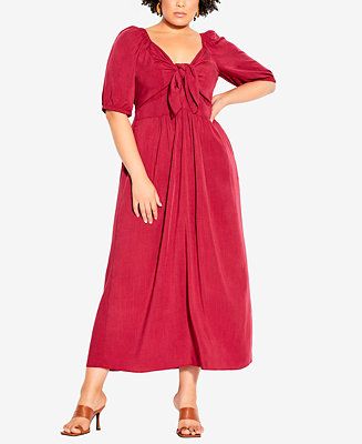 City Chic Trendy Plus Size Villa Capri Maxi Dress & Reviews - Dresses - Plus Sizes - Macy's | Macys (US)