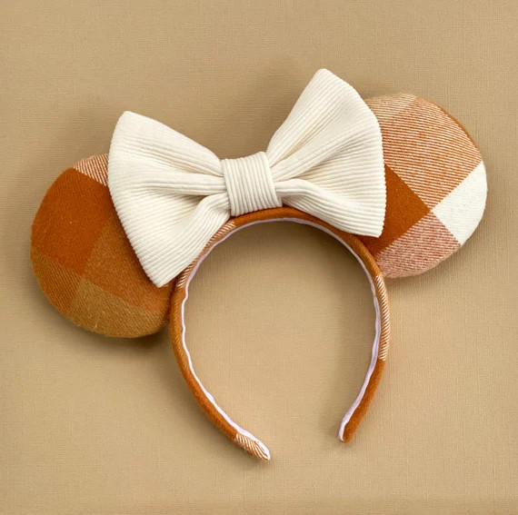 Fall Ears- Rustic Cozy Plaid | Headband Ears | Fall Mouse Ears | Autumn Ears | Etsy (US)