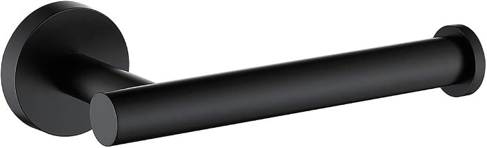 Matte Black Toilet Paper Holder SUS304 Stainless Steel, Modern Round Tissue Roll Holders Wall Mou... | Amazon (US)