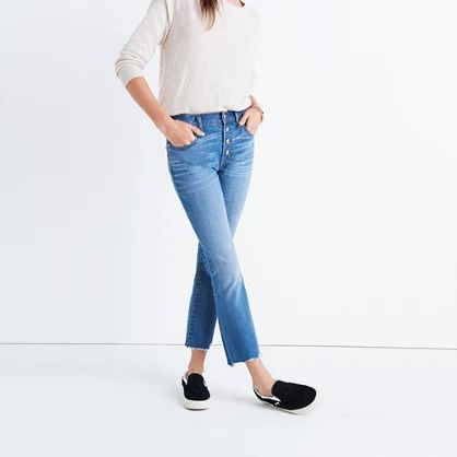 Cali Demi-Boot Jeans: Chewed-Hem Edition | Madewell