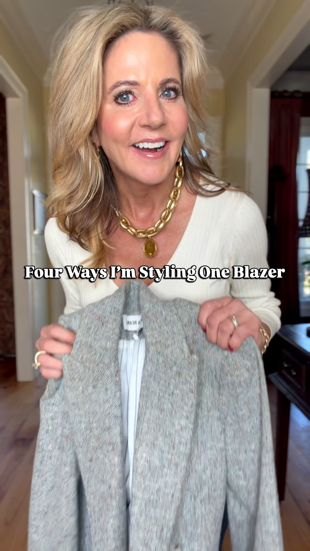 Yes, this is an investment piece.  But as you can see, it’s so versatile.  It can be worn so many different ways, from a casual get-together, to work, to brunch and to date night.  

I love the fact that you can change out the Dickey inserts and change the entire look.  You will have this in your closet forever.  

As for sizing, I am in a 2 which fits me perfectly.  I will not be wearing anything under it other than a lightweight top.  So, you may want to size up if you plan on wearing something heavier.

#LTKOver40 #LTKStyleTip #LTKWorkwear