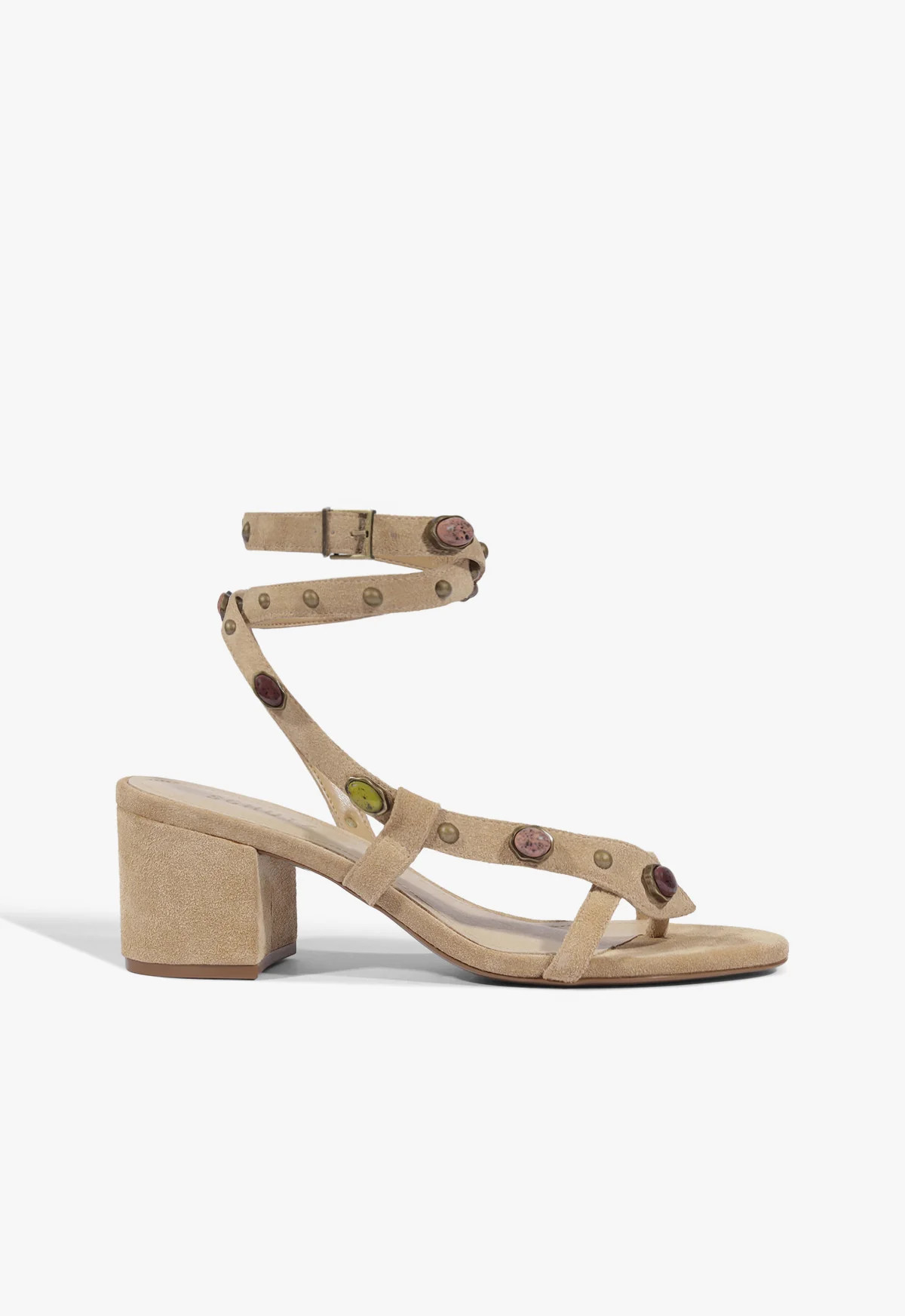 Cleo Brown Mid Block Heel Sandal | Schutz (US)
