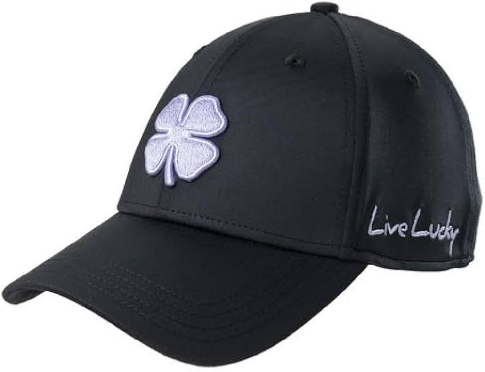 Black Clover New Live Lucky Premium Clover #120 Lavender/Black Fitted L/XL Golf Hat | Amazon (US)