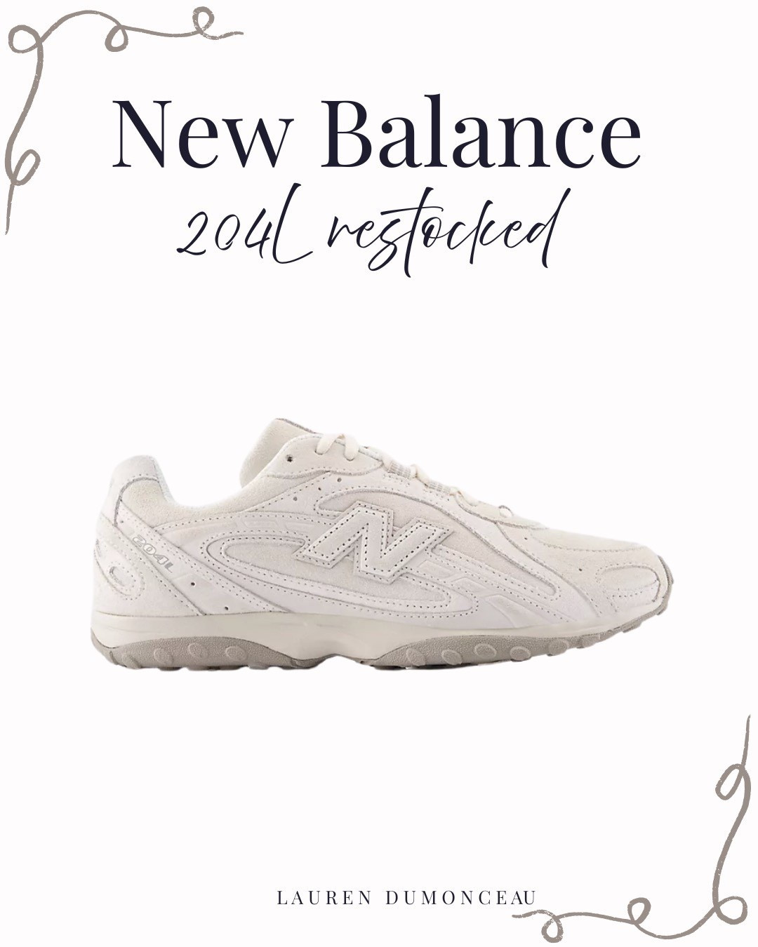New Balance 204L restocked! 

New balance, new balance 204L, women’s sneakers, women’s running shoes, sneakers, white does, mom sneakers, cool mom outfit, cool outfit, spring shoes, travel outfit 



#LTKActive #LTKootd
