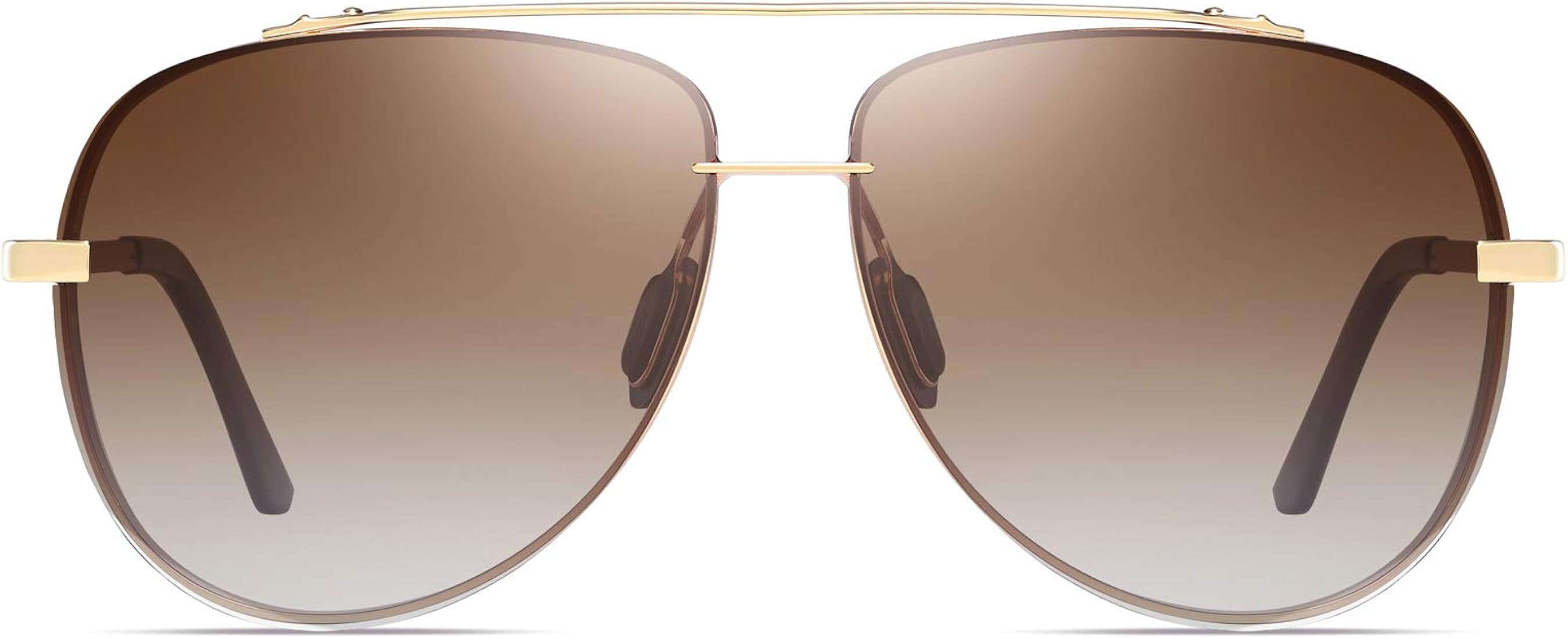 FSK Oversized Classic Aviator Sunglasses with Polarized Lens | Amazon (US)