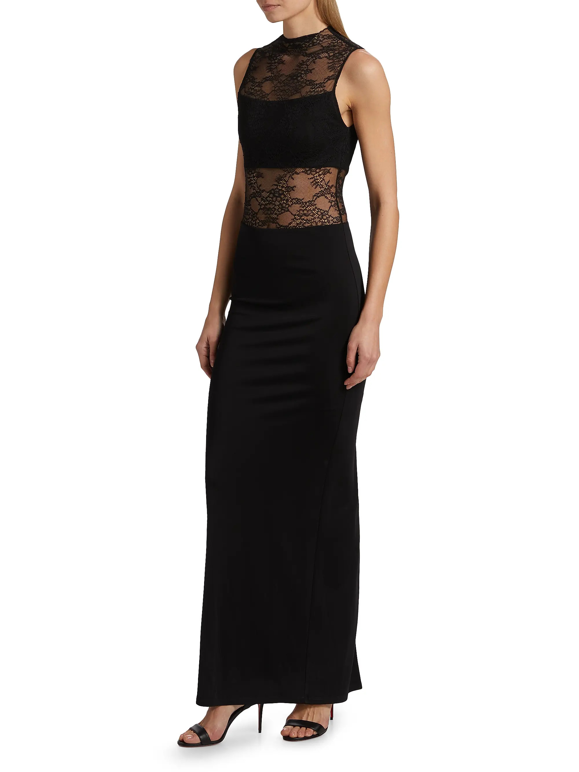 Alice + Olivia Nichol Lace Sleeveless Maxi Dress | Saks Fifth Avenue | Saks Fifth Avenue