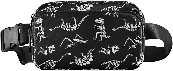 CBBYY Fossil Of Cartoon Dinosaur Fanny Pack for Women Men,Crossbody Waist Bag Pack Adjustable Cas... | Amazon (US)
