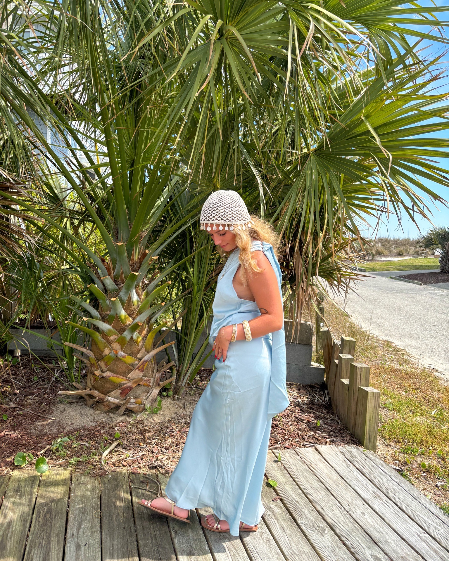 wearing this mermaid set in a size small, strap up sandals in a 6, and capiz shell hat (one size fits all) 🐠

#LTKgrwm #LTKdayinmylife #LTKootd