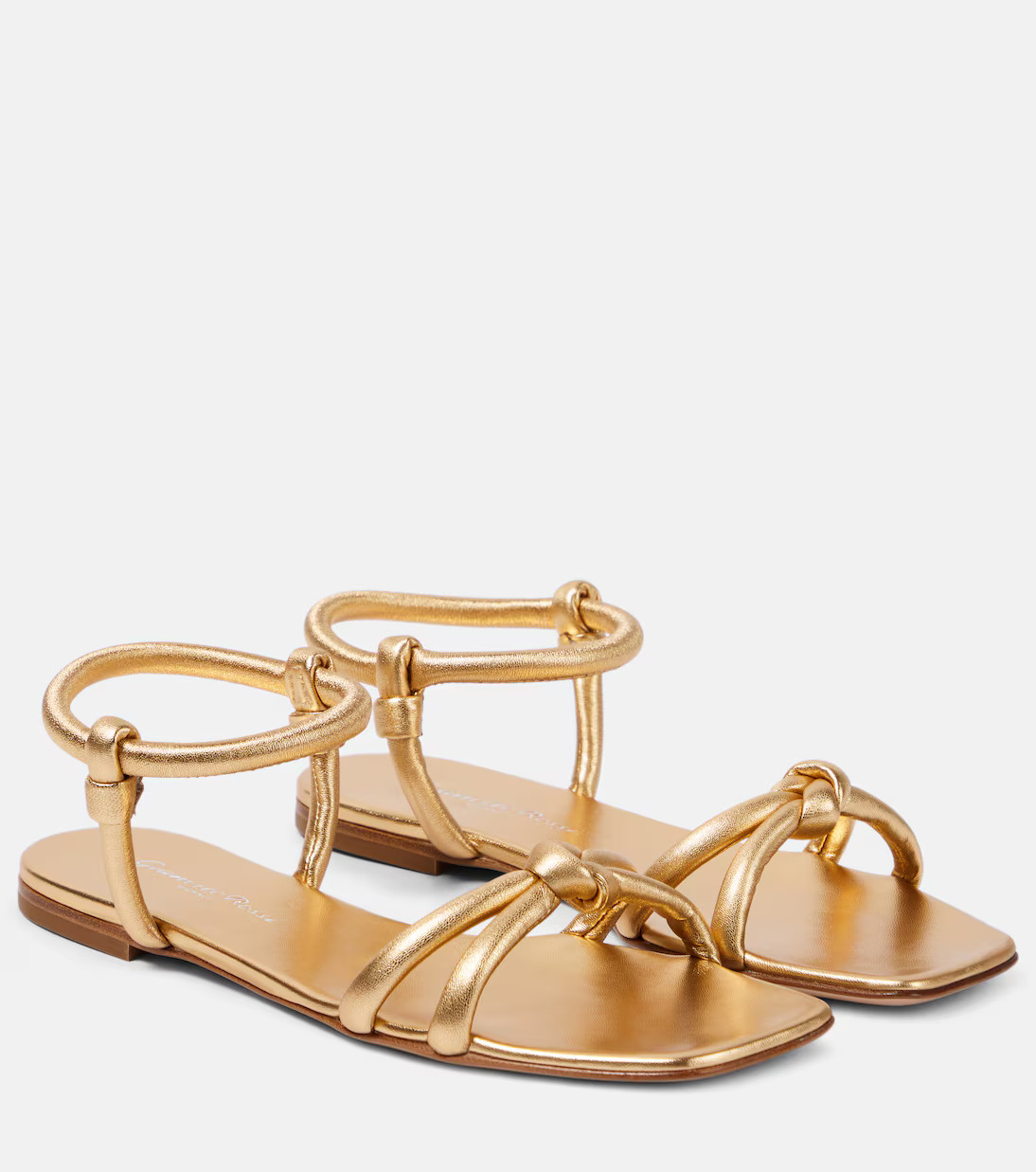 Juno 05 metallic leather sandals | Mytheresa (US/CA)
