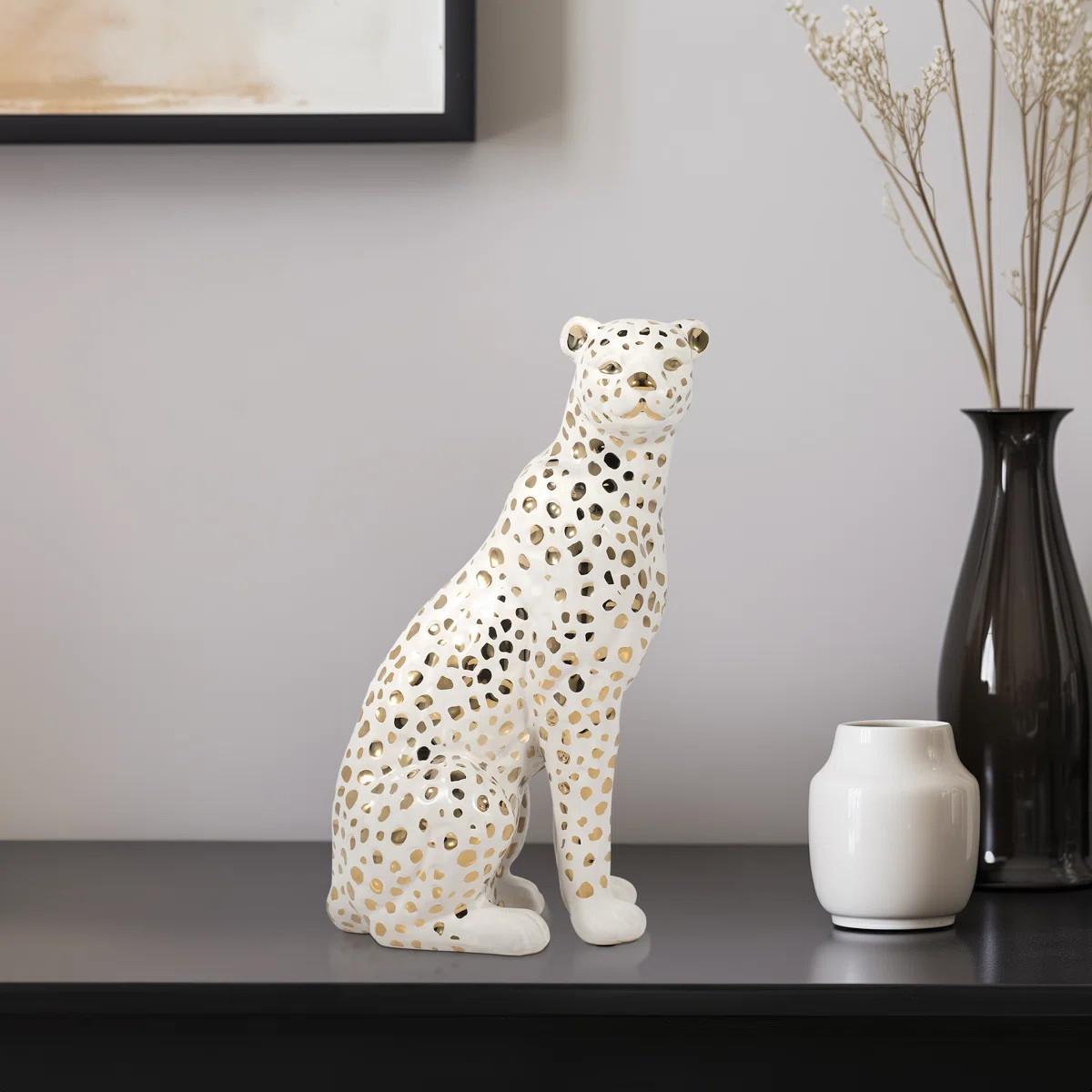 Ankney Leopard Sculpture Figurine Accent – Decorative Objects and Statues for Kitchen and Home ... | Wayfair North America