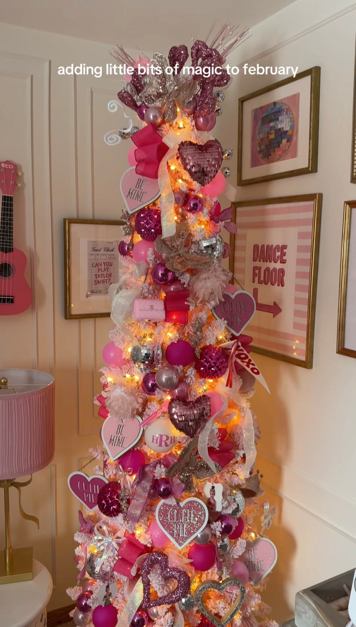 Valentines decor for kids pink valentines tree decor kids room play room disco balls pink decor iridescent ribbon decorating girls bedroom

#LTKSeasonal #LTKValentine #LTKKids