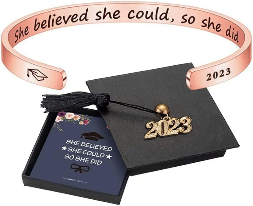 M MOOHAM Graduation Gifts for Her Him 2023, Inspirational Graduation Bracelets Class of 2023 High... | Amazon (US)