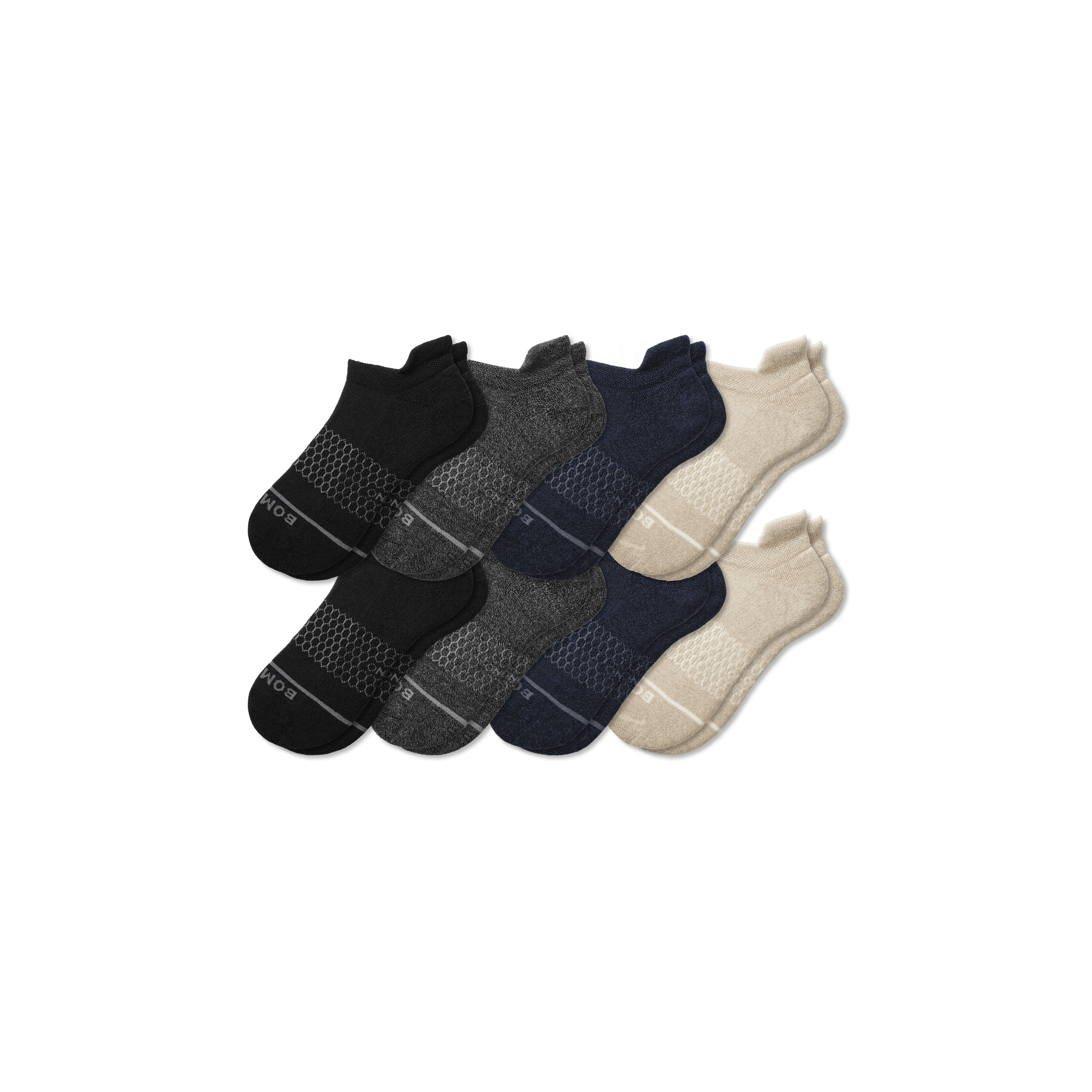 Men's Merino Wool Blend Ankle Sock 8-Pack - Mixed - Medium - Bombas | Bombas