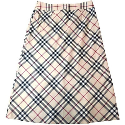 Burberry London Nova Check Plaid Wool Midi Skirt Beige Size 38 Japan  | eBay Australia | eBay AU