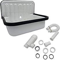Alape Bucket Sink and Drain Bundle, Small Service Utility Sink with Overflow Assembly, Bottle Trap D | Amazon (US)