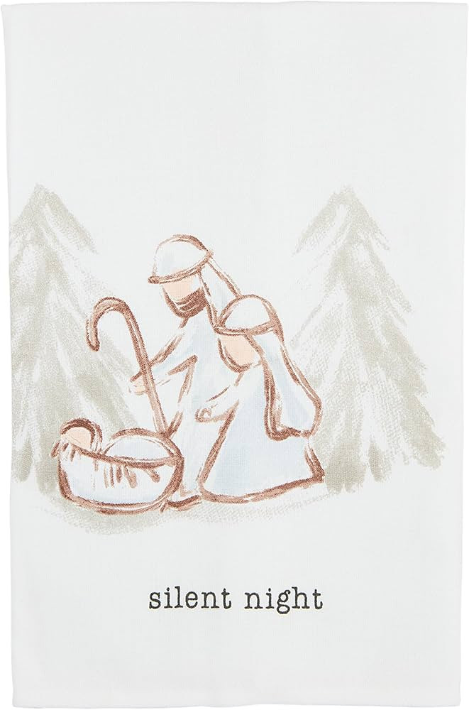 Mud Pie Nativity Cotton Towel, Silent, 26" x 16 1/2" | Amazon (US)