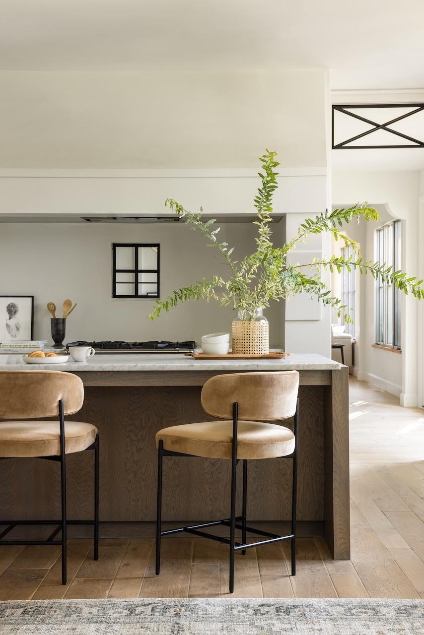 Hollis Metal Framed Upholstered Counter Stool | Interior Define