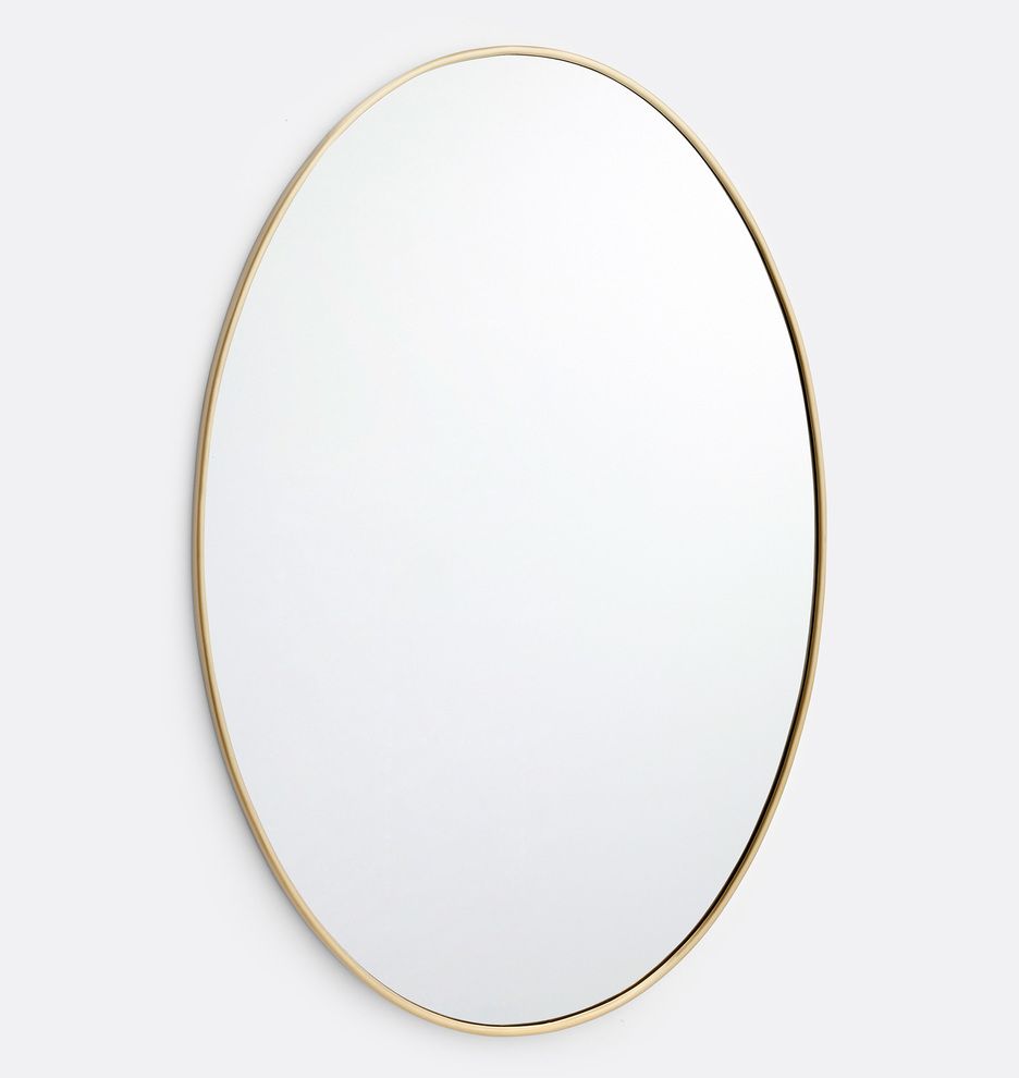 Oval Metal Framed Mirror | Rejuvenation