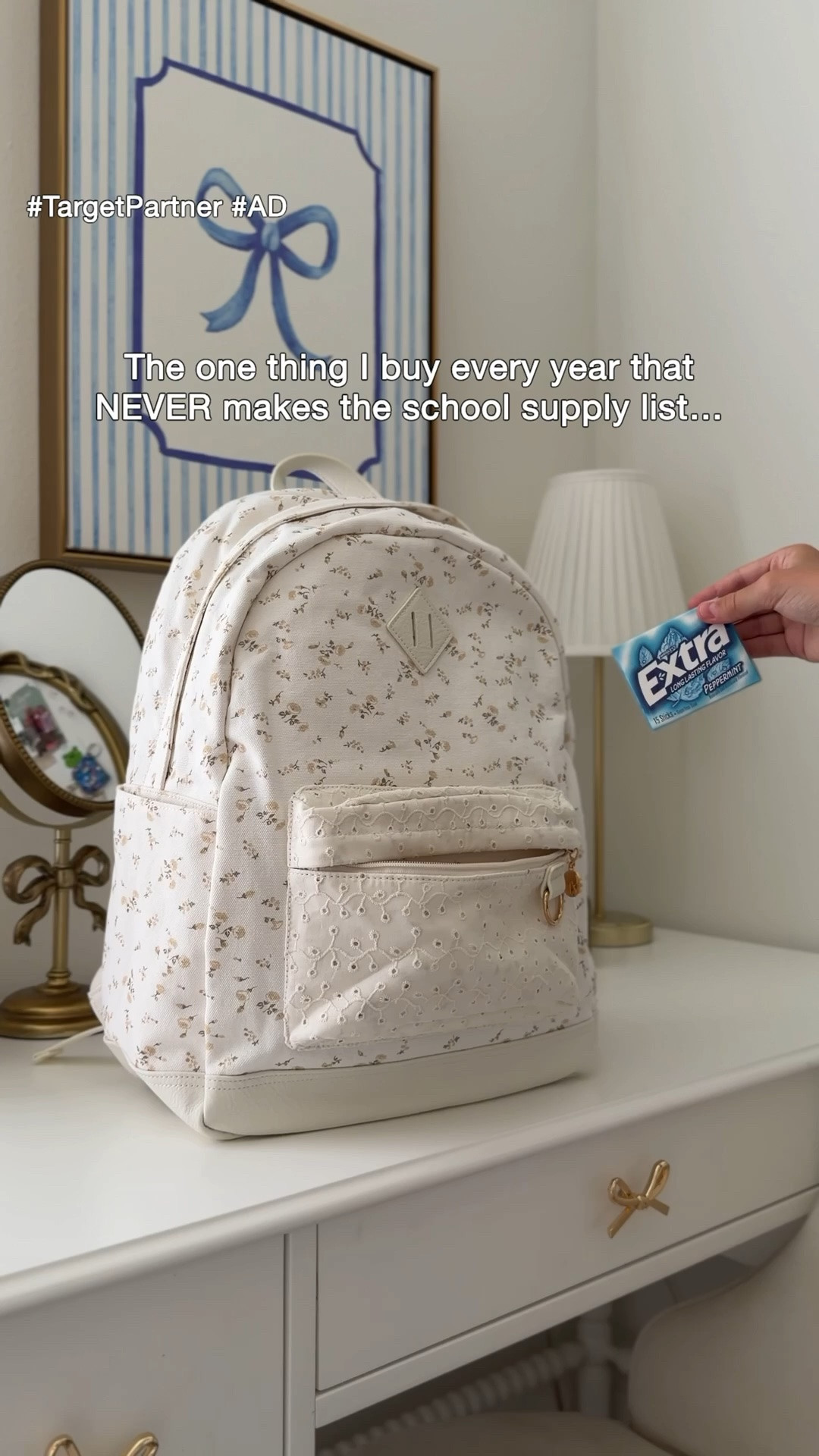 #ad If you’re checking off the school supply list this week, don’t forget the little things that aren’t on it. 💙🎒

As a mom, those are usually the items I end up running back to @Target  for! Adding EXTRA gum to our back-to-school haul has become part of our routine, so it’s one less thing to think about later. I also love that there are so many flavors to choose from—from mint favorites to fun dessert-inspired flavors—so everyone can pick the one they like best.

#targetpartner #target #BackToSchool #BackToSchoolShopping #SchoolSupplies

#LTKgrwm #LTKmomlife #LTKKids
