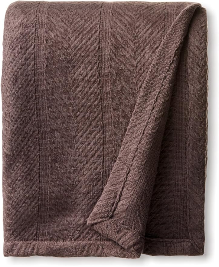 Eddie Bauer - Twin Blanket, Lightweight Cotton Bedding, Luxurious Bedding Set (Herringbone Mushro... | Amazon (US)