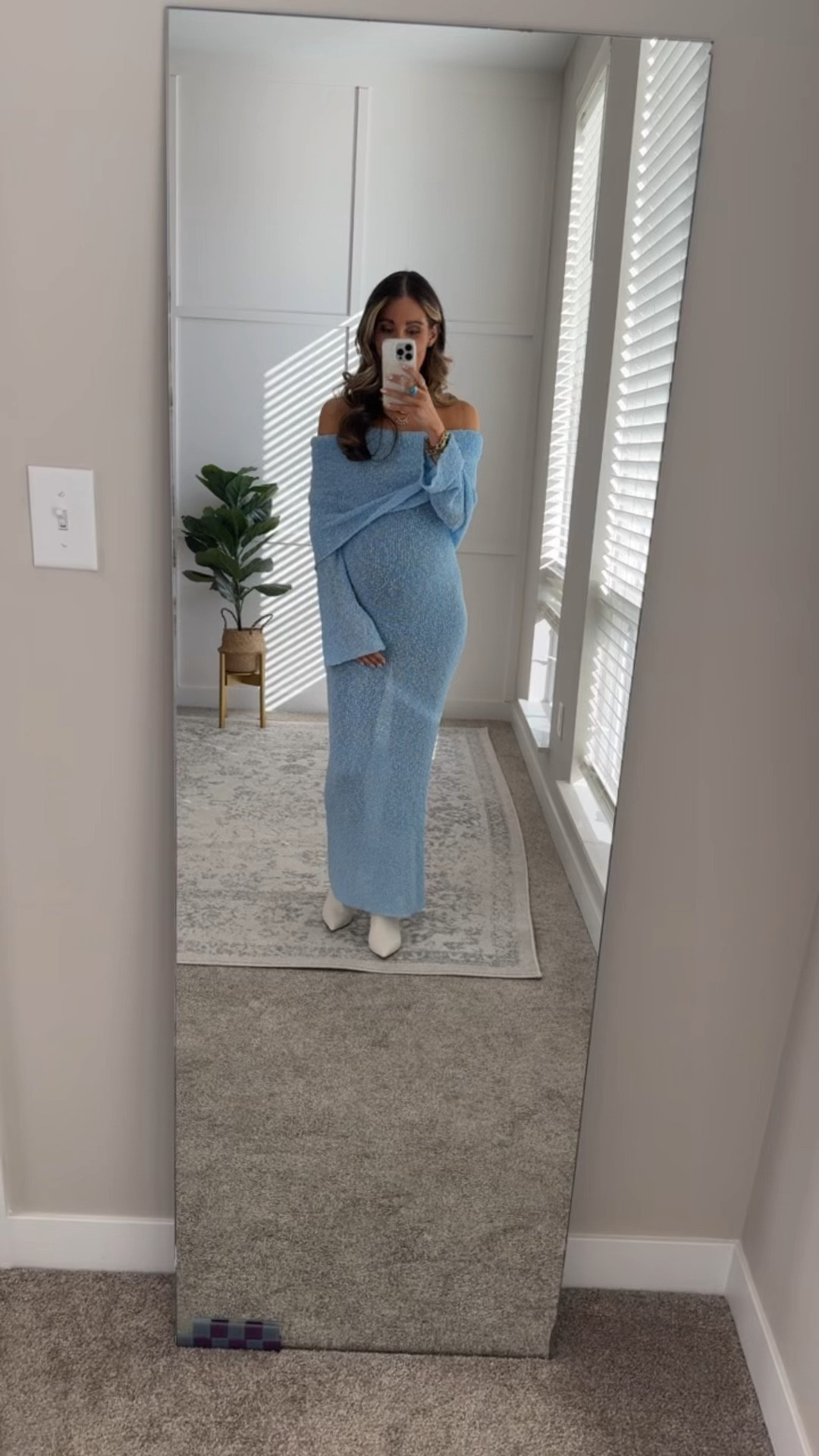 Wearing an xsmall dress and blue leggings underneath. Dress is sheer but the leggings are perfect! Could also do nude leggings too. 

Baby shower dress | baby shower | maternity dress | bump friendly 

#LTKFindsUnder100 #LTKBaby #LTKBump