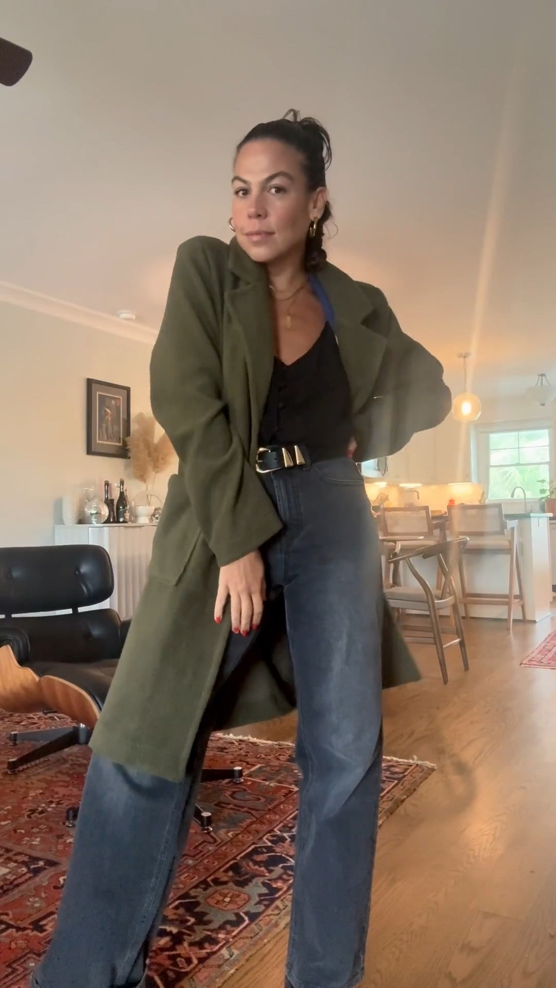 Fall staples to take you from chilly mornings to warm afternoons featuring my fave new black denim and long olive Sherpa coat

#LTKSeasonal #LTKStyleTip