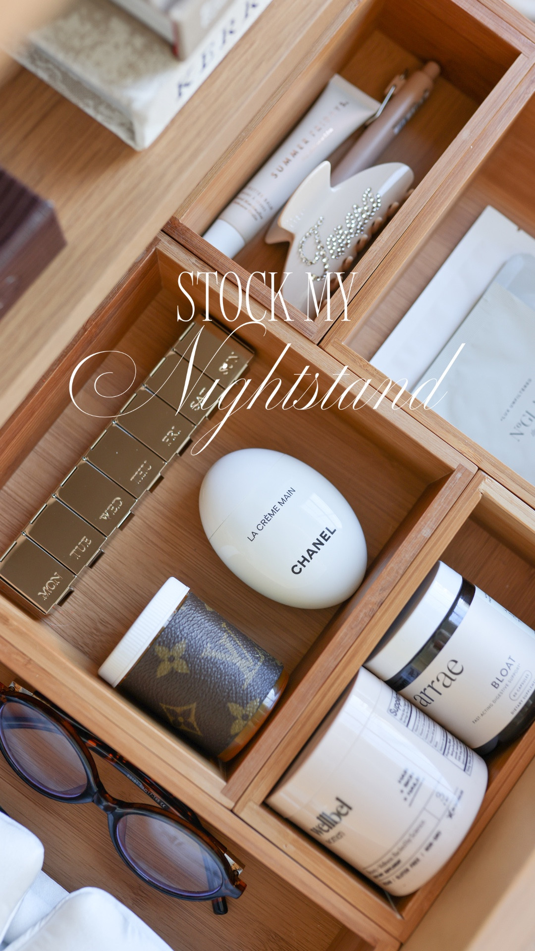 Stock my nightstand with me! 

Home organization, nightstand organization, Amazon finds, Amazon home, Chanel hand cream, jewelry box book 

#LTKHome #LTKFindsUnder50 #LTKFindsUnder100