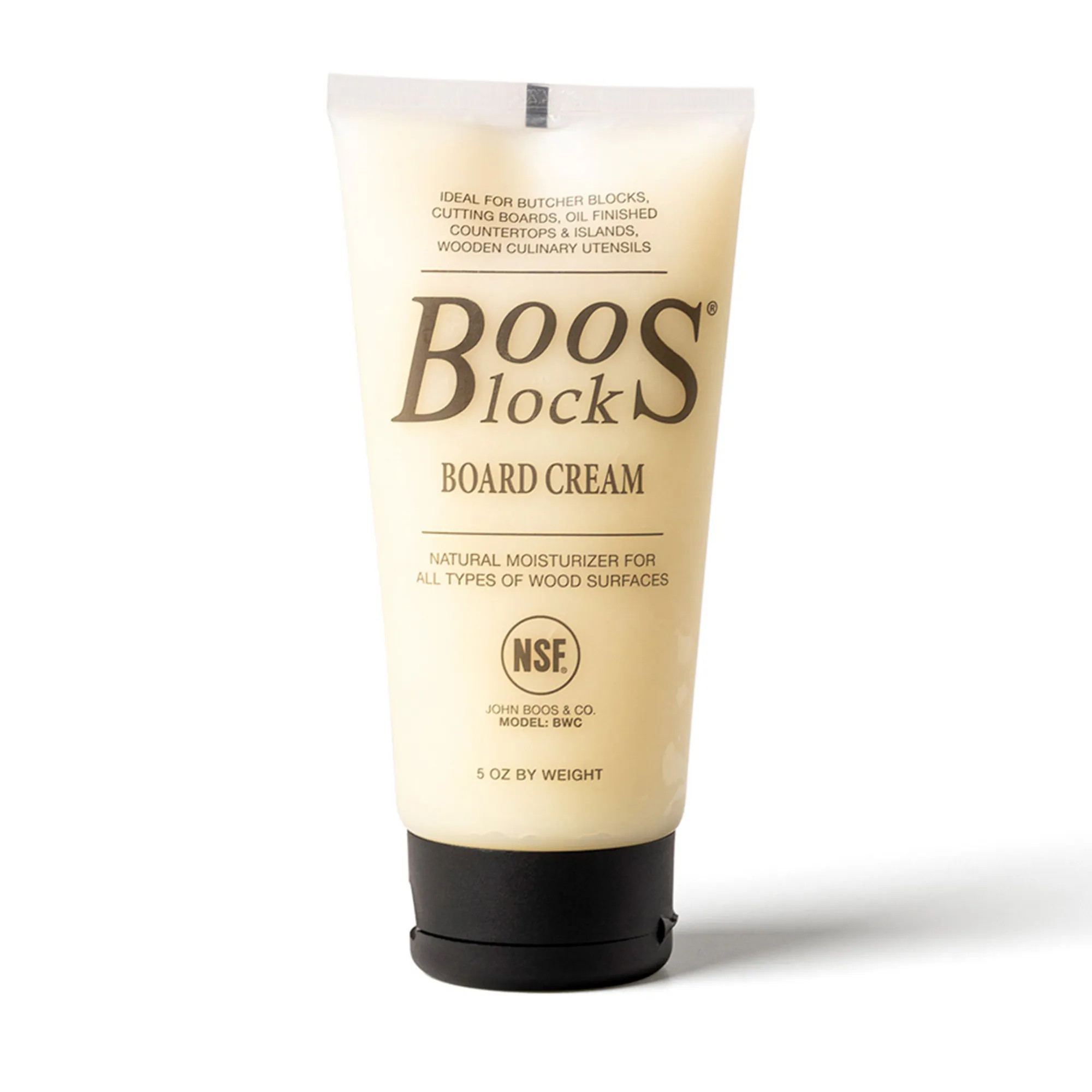 John Boos Block 5 oz Wooden Butcher Block Cutting Board Natural Moisture Cream Stainless Steel in Yellow | 322972 | Lowe's