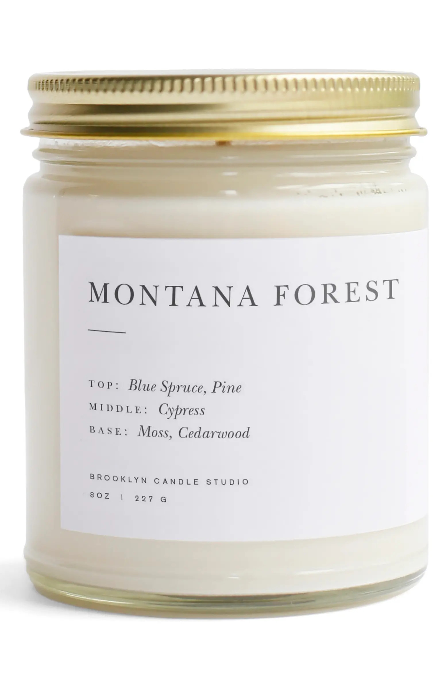 Brooklyn Candle Studio Minimalist Collection Montana Forest Candle | Nordstrom | Nordstrom