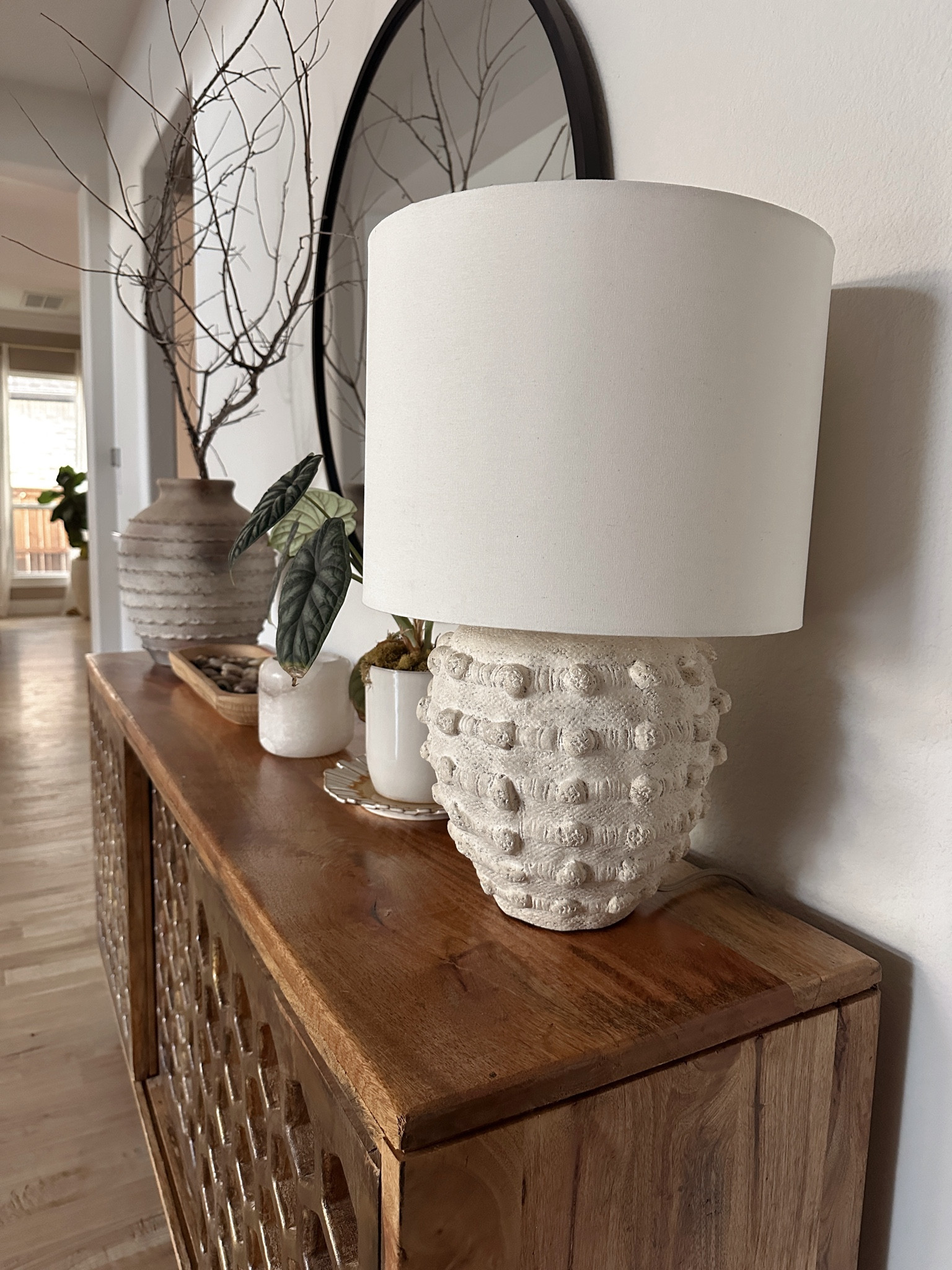 Some of my favorite textures in our home! Love this Pottery Barn vase and Anthropologie lamp!

Table lamp. Credenza. Living room decor. Buffet. Neutral home. Target home. 

#LTKHome #LTKStyleTip #LTKItBag