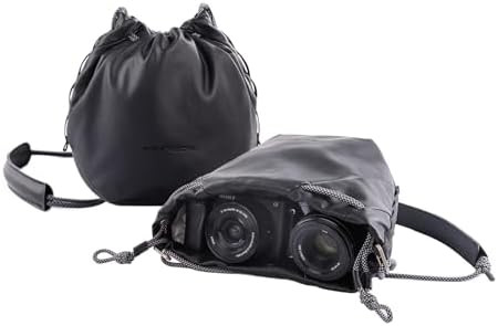 PGYTECH OneGo Drawstring Small Camera Bag, Leather Soft Camera Pouch compatible with Mirrorless C... | Amazon (US)