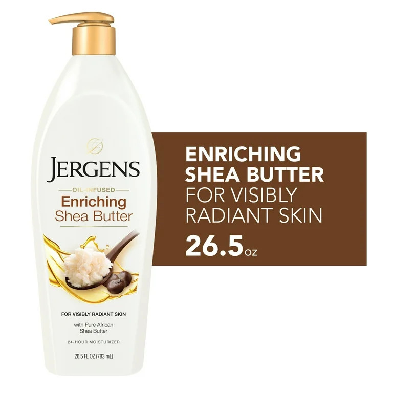 Jergens Hand and Body Lotion, Shea Butter Deep Conditioning Body Lotion, 26.5 Oz | Walmart (US)