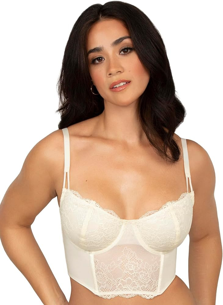 Smart & Sexy Women's Temptation Lace Bustier Corset | Amazon (US)