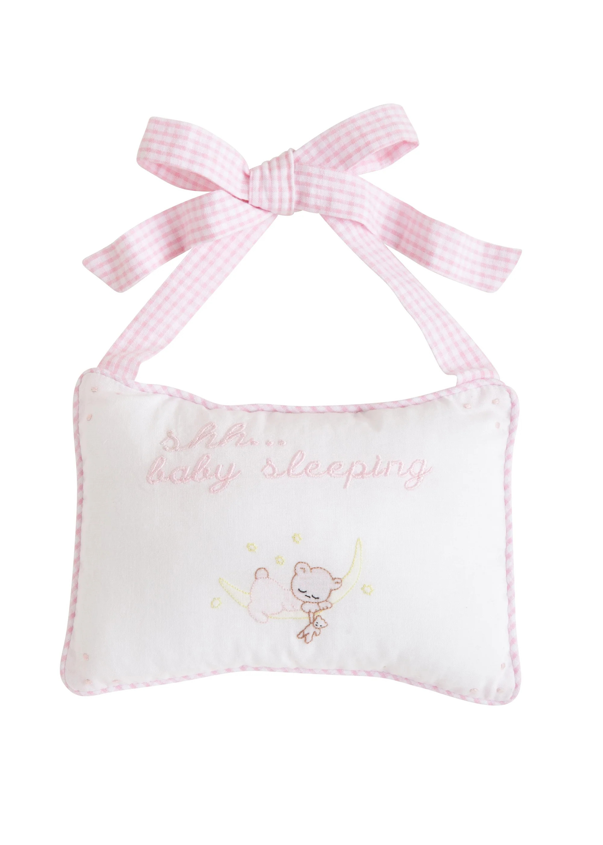 Little English Door Pillow - Pink | JoJo Mommy