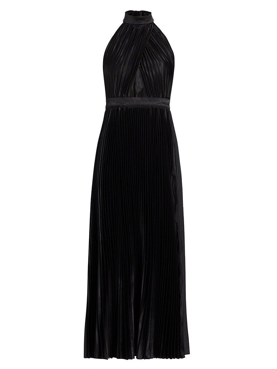 Women's Renaissance Sleeveless Pleated Gown - Noir - Size 6 | Saks Fifth Avenue