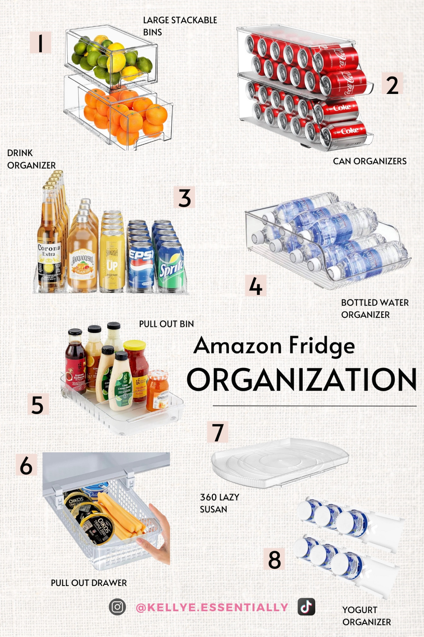 Amazon refrigerator organization finds. Amazon haul. Amazon home. 

#LTKhome #LTKfindsunder50